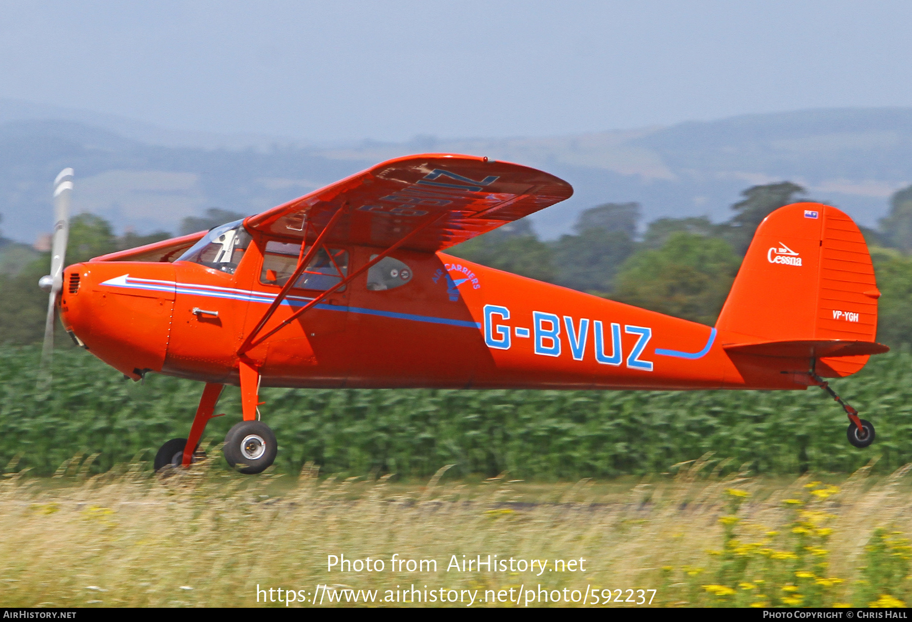 Aircraft Photo of G-BVUZ / VP-YGH | Cessna 120 | AirHistory.net #592237