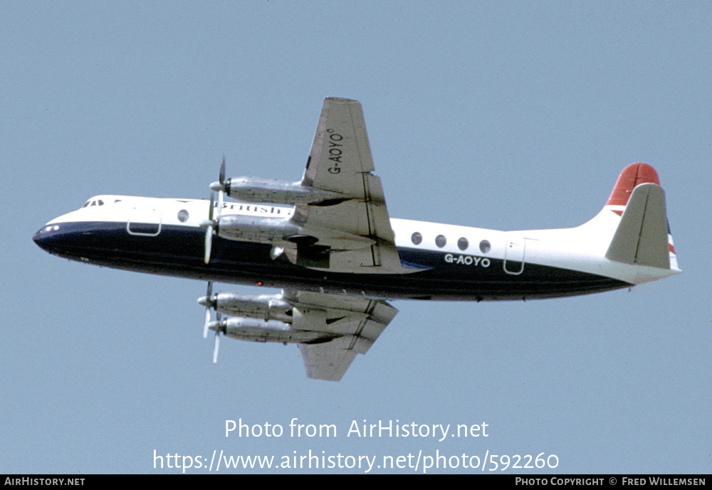 Aircraft Photo of G-AOYO | Vickers 806 Viscount | British Airways | AirHistory.net #592260