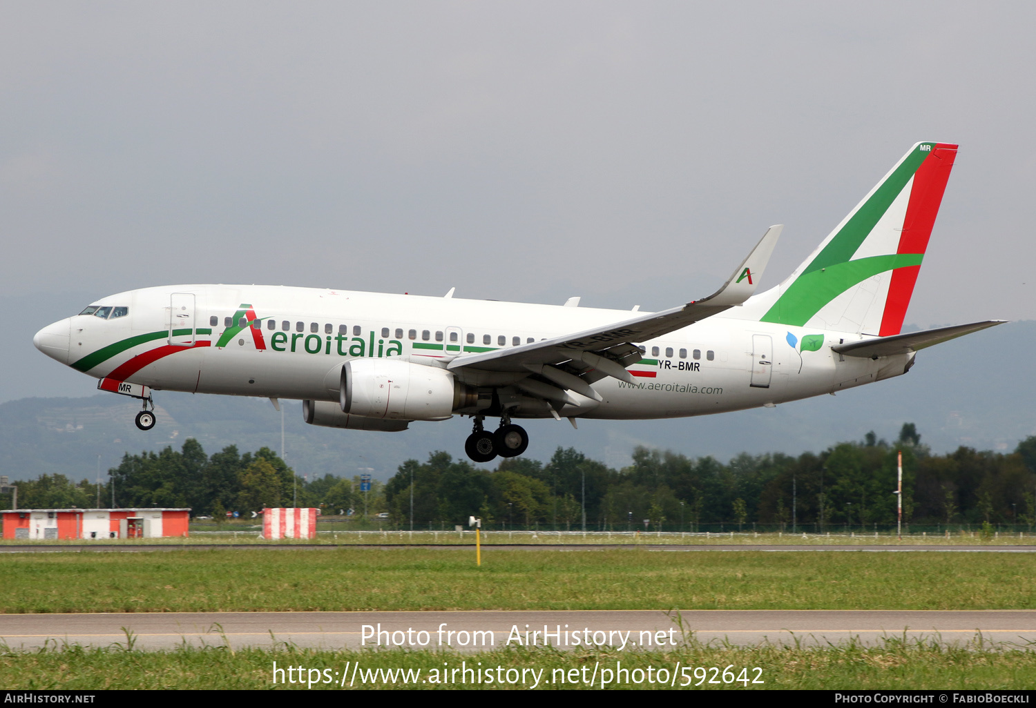 Aircraft Photo of YR-BMR | Boeing 737-7K2 | Aeroitalia | AirHistory.net #592642