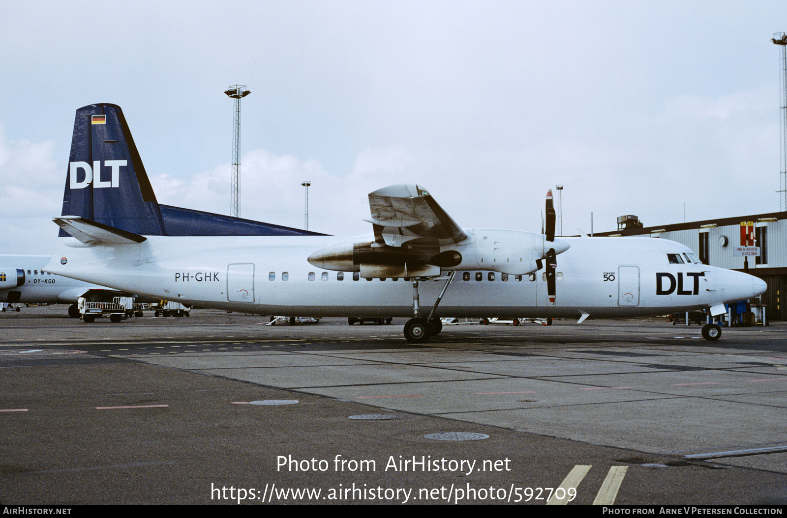 Aircraft Photo of PH-GHK | Fokker 50 | DLT - Deutsche Luftverkehrsgesellschaft | AirHistory.net #592709