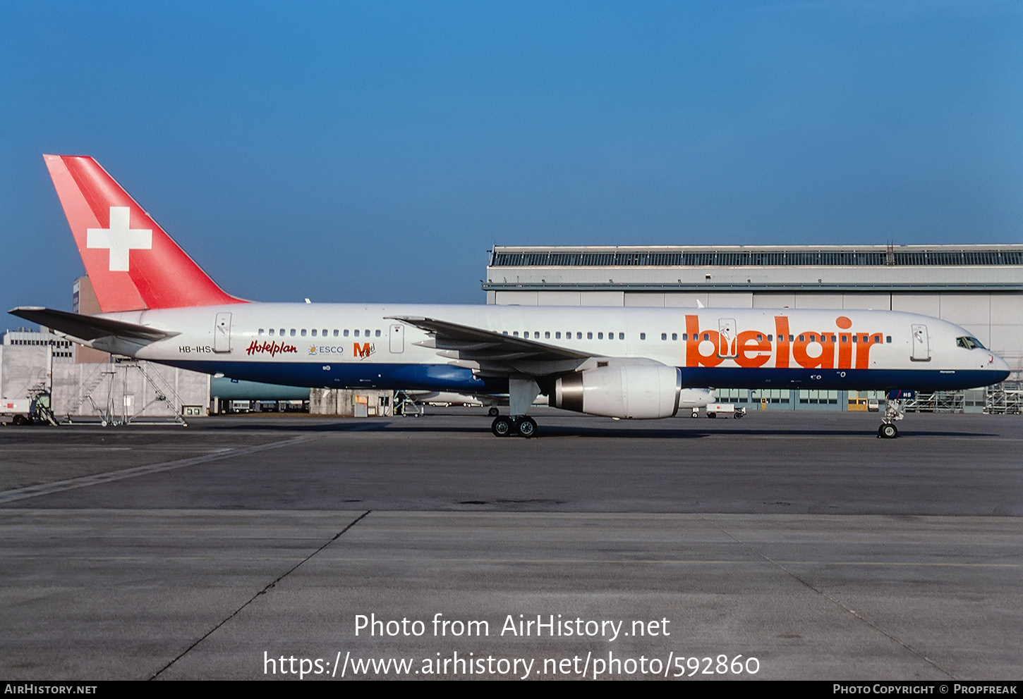 Aircraft Photo of HB-IHS | Boeing 757-2G5 | Belair | AirHistory.net #592860