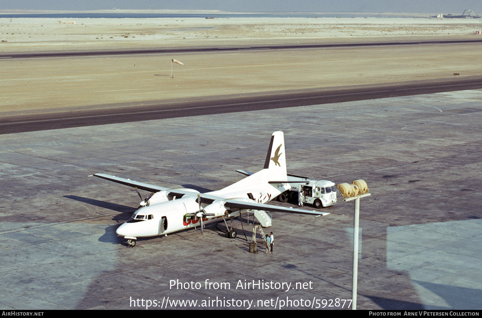 Aircraft Photo of G-AWFU | Fokker F27-600 Friendship | Gulf Air | AirHistory.net #592877