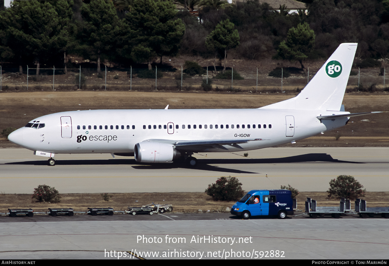 Aircraft Photo of G-IGOW | Boeing 737-3Y0 | Go Fly | AirHistory.net #592882