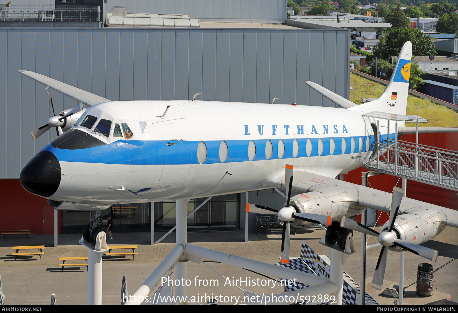 Aircraft Photo of D-ANAF | Vickers 814 Viscount | Lufthansa | AirHistory.net #592889