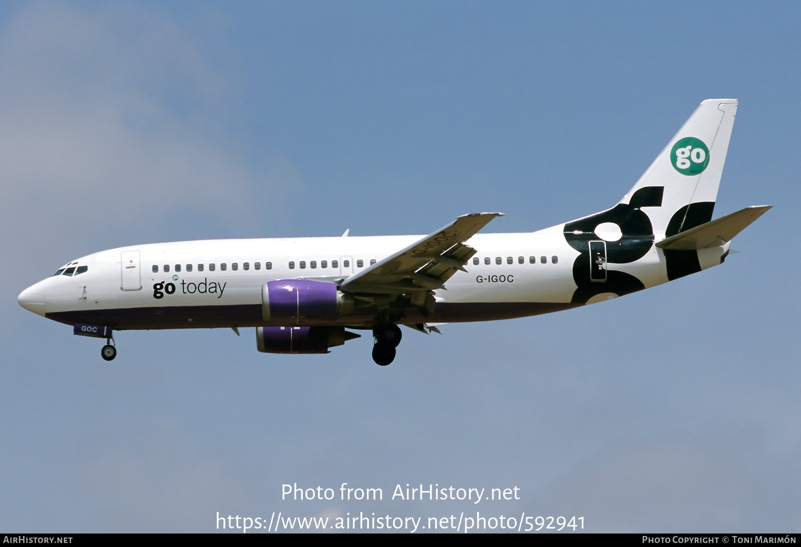 Aircraft Photo of G-IGOC | Boeing 737-3Y0 | Go Fly | AirHistory.net #592941