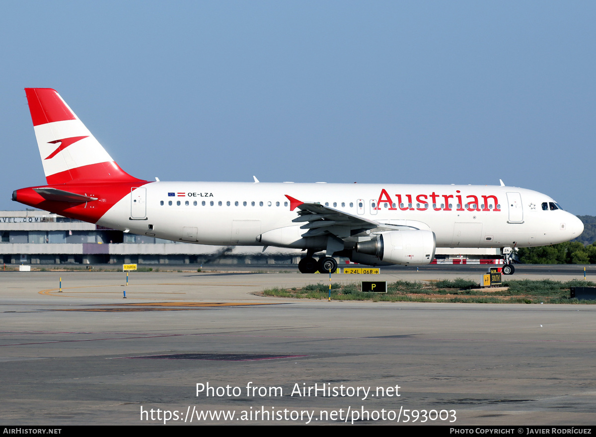 Aircraft Photo of OE-LZA | Airbus A320-214 | Austrian Airlines | AirHistory.net #593003