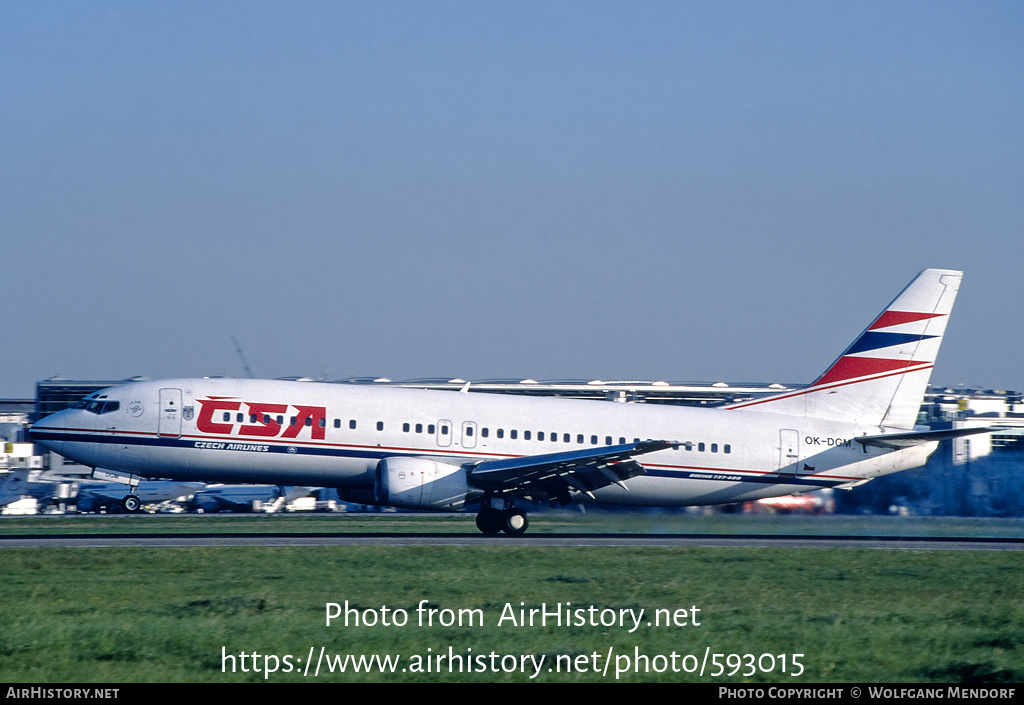 Aircraft Photo of OK-DGM | Boeing 737-45S | ČSA - Czech Airlines | AirHistory.net #593015