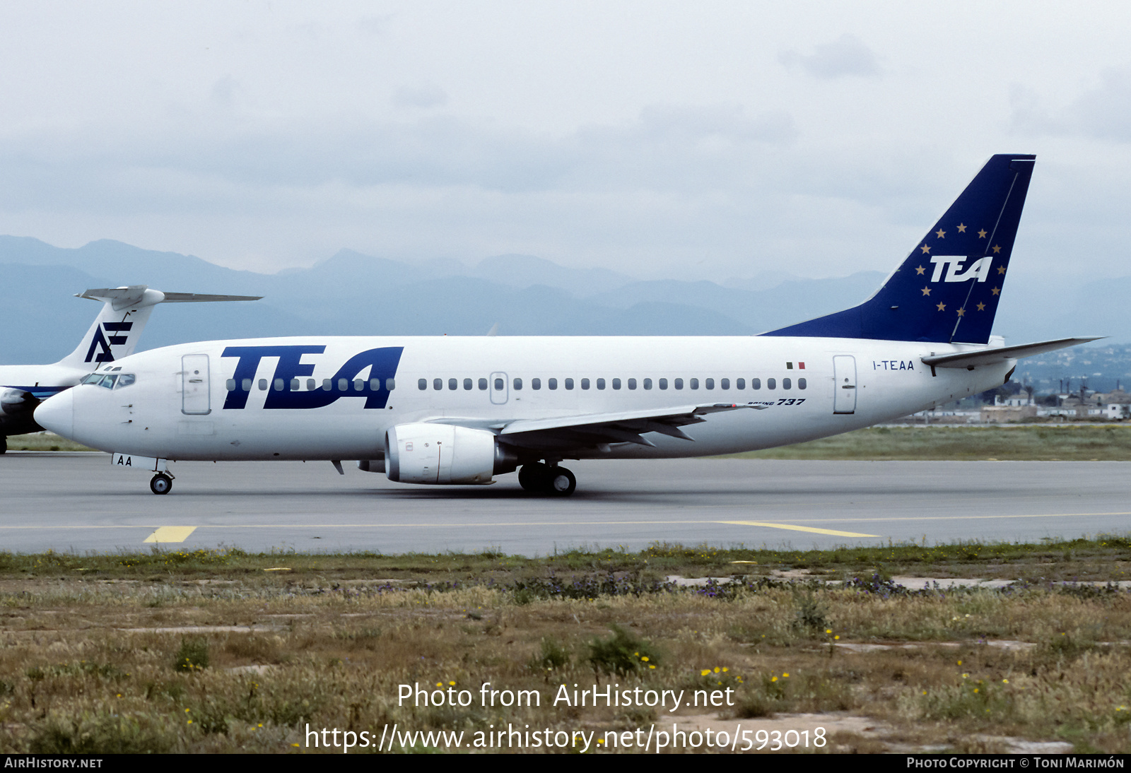 Aircraft Photo of I-TEAA | Boeing 737-3M8 | TEA - Trans European Airways | AirHistory.net #593018