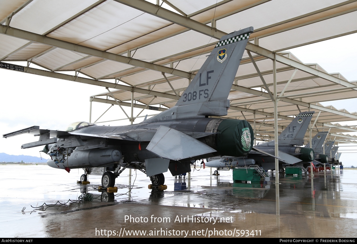 Aircraft Photo of 87-0356 / 87-0356 | General Dynamics F-16CG Night Falcon | USA - Air Force | AirHistory.net #593411