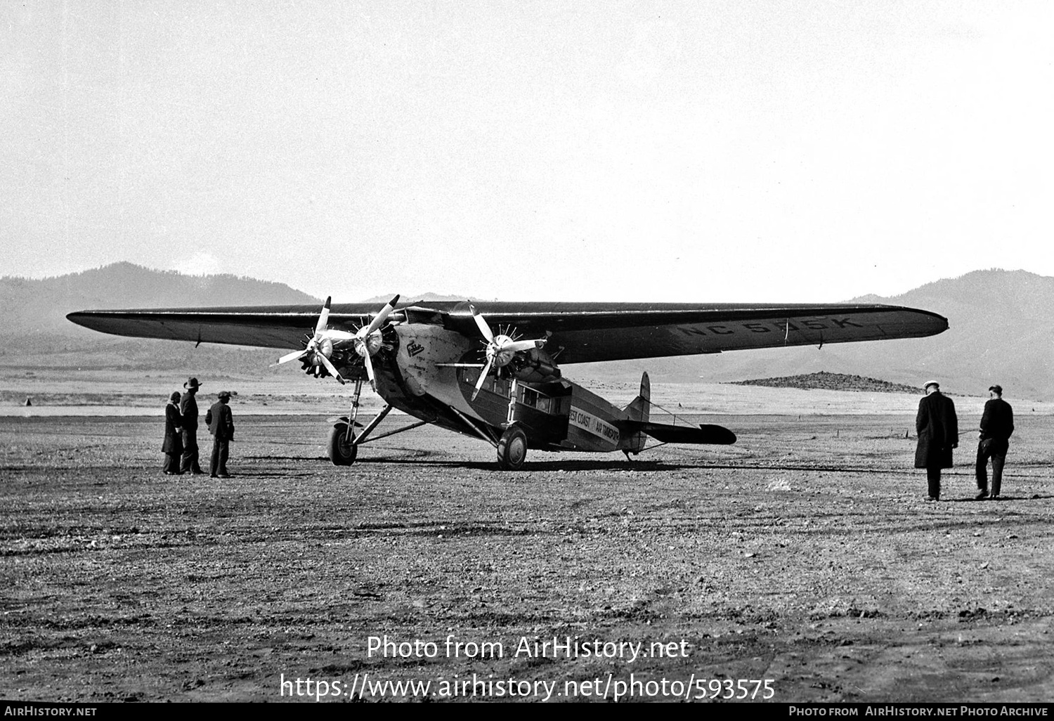 Aircraft Photo of NC585K | Fokker F.10a | West Coast Air Transport | AirHistory.net #593575