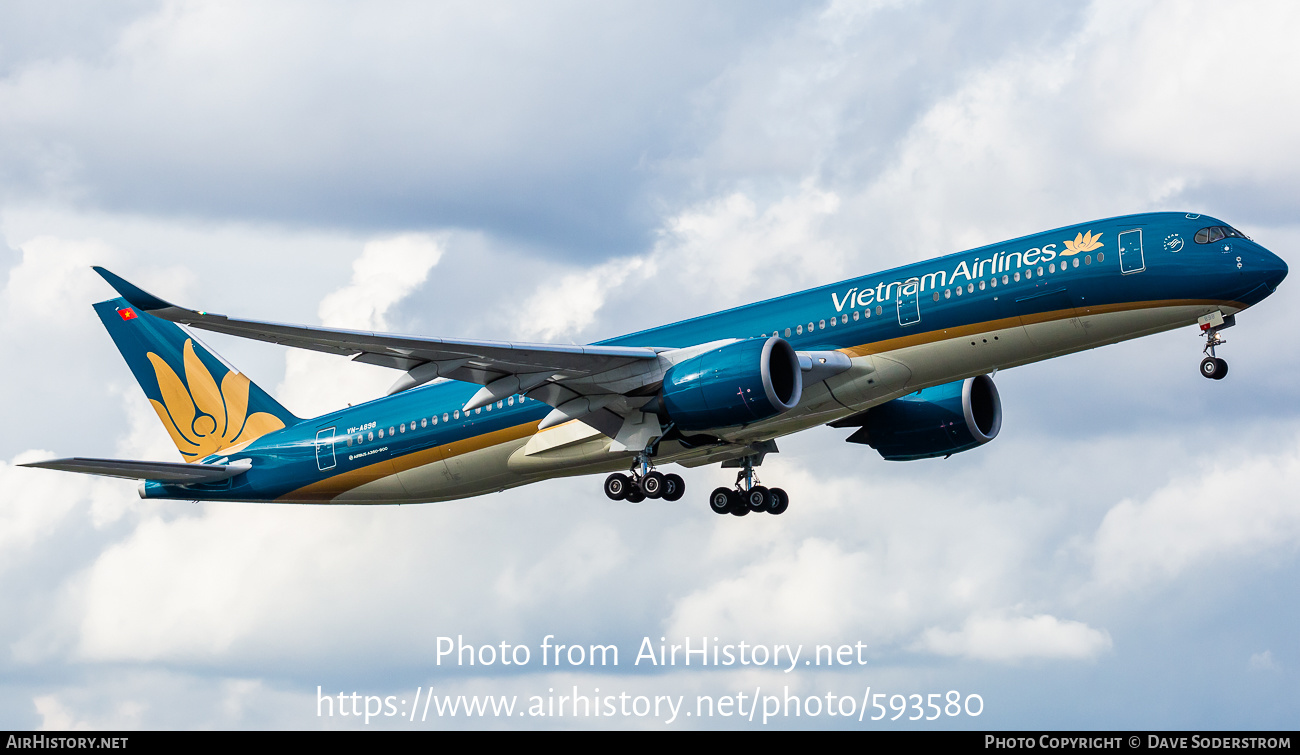 Aircraft Photo of VN-A898 | Airbus A350-941 | Vietnam Airlines | AirHistory.net #593580