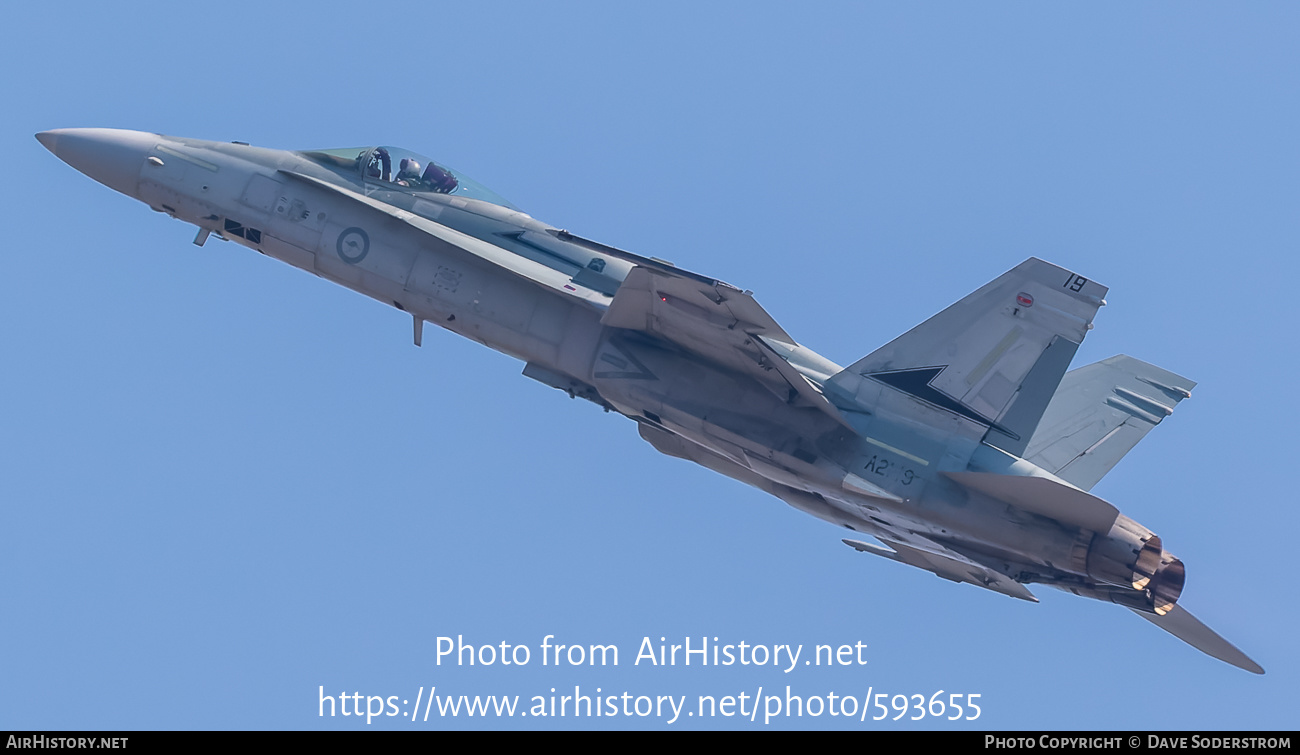 Aircraft Photo of A21-19 | McDonnell Douglas F/A-18A Hornet | Australia - Air Force | AirHistory.net #593655