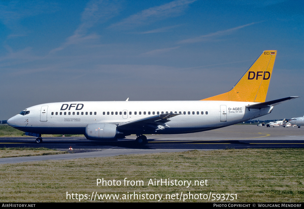 Aircraft Photo of D-AGEC | Boeing 737-35B | DFD - Deutsche Ferienflugdienste | AirHistory.net #593751