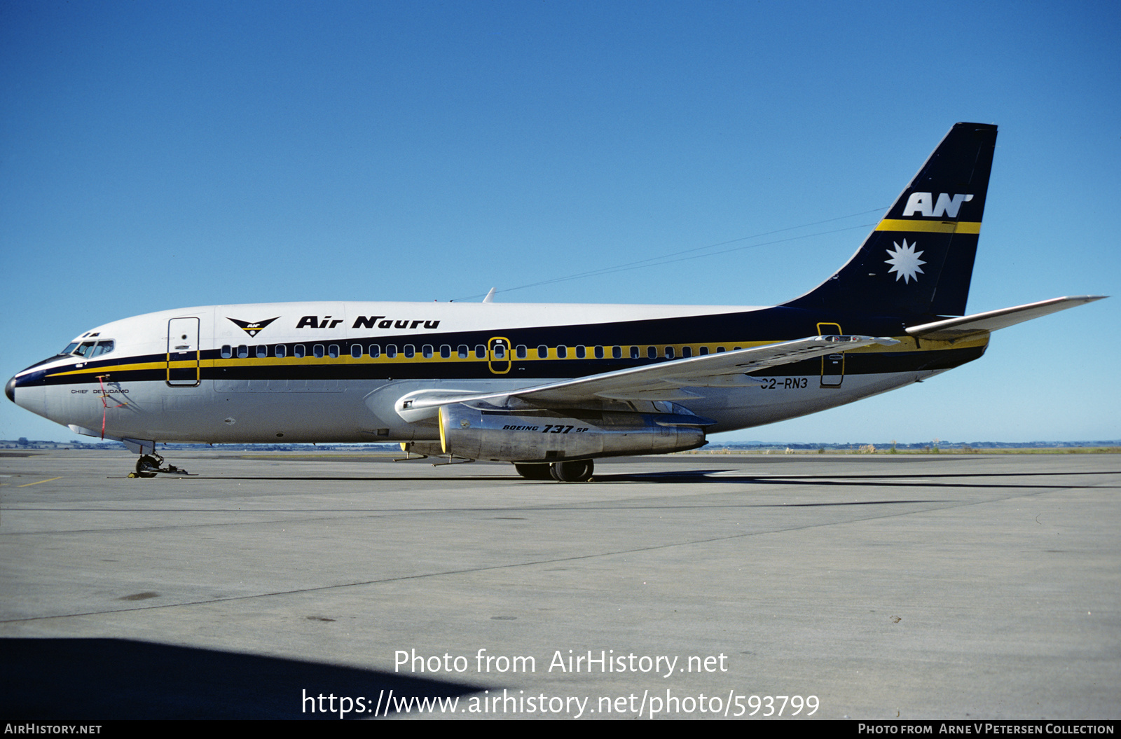 Aircraft Photo of C2-RN3 | Boeing 737-2L7C/Adv | Air Nauru | AirHistory.net #593799