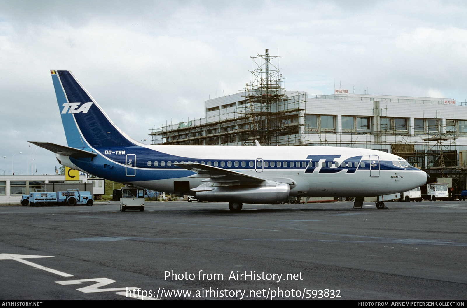 Aircraft Photo of OO-TEN | Boeing 737-2M8/Adv | TEA - Trans European Airways | AirHistory.net #593832