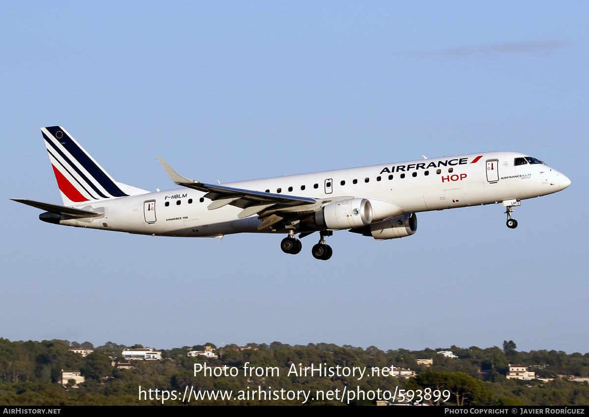 Aircraft Photo of F-HBLM | Embraer 190STD (ERJ-190-100STD) | Air France | AirHistory.net #593899