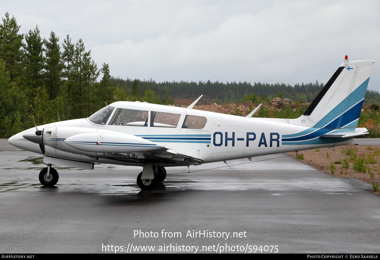 Aircraft Photo of OH-PAR | Piper PA-30-160 Twin Comanche B | AirHistory.net #594075