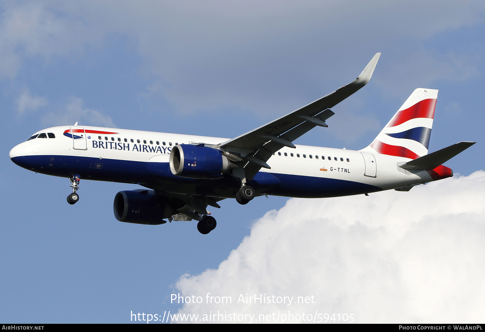 Aircraft Photo of G-TTNL | Airbus A320-251N | British Airways | AirHistory.net #594105