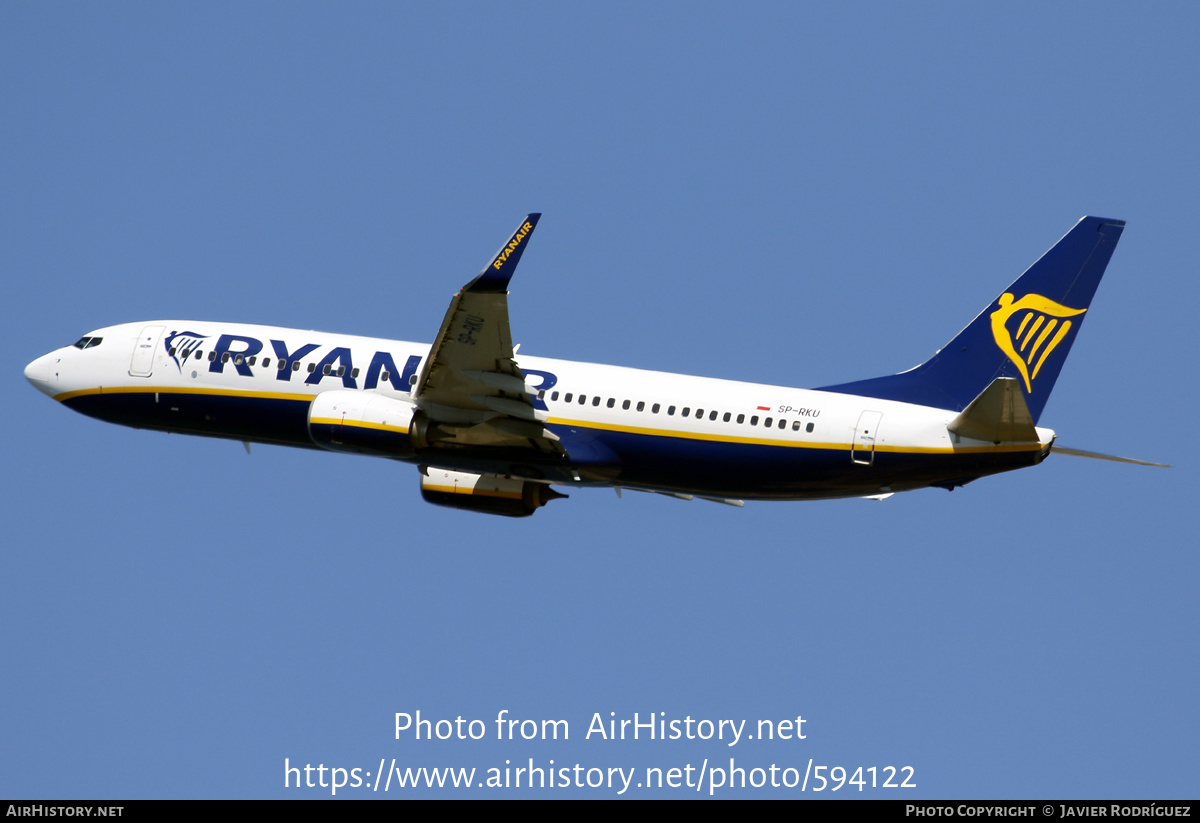 Aircraft Photo of SP-RKU | Boeing 737-8AS | Ryanair | AirHistory.net #594122