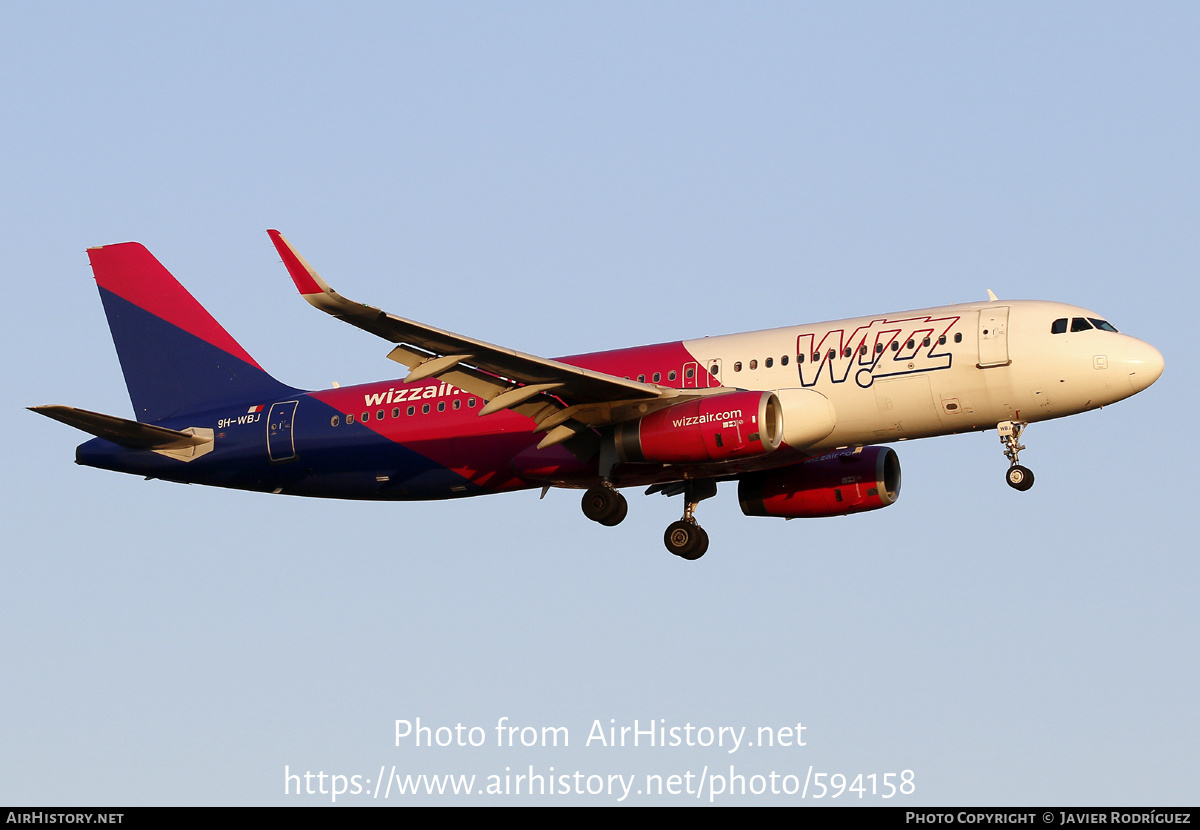 Aircraft Photo of 9H-WBJ | Airbus A320-232 | Wizz Air | AirHistory.net #594158