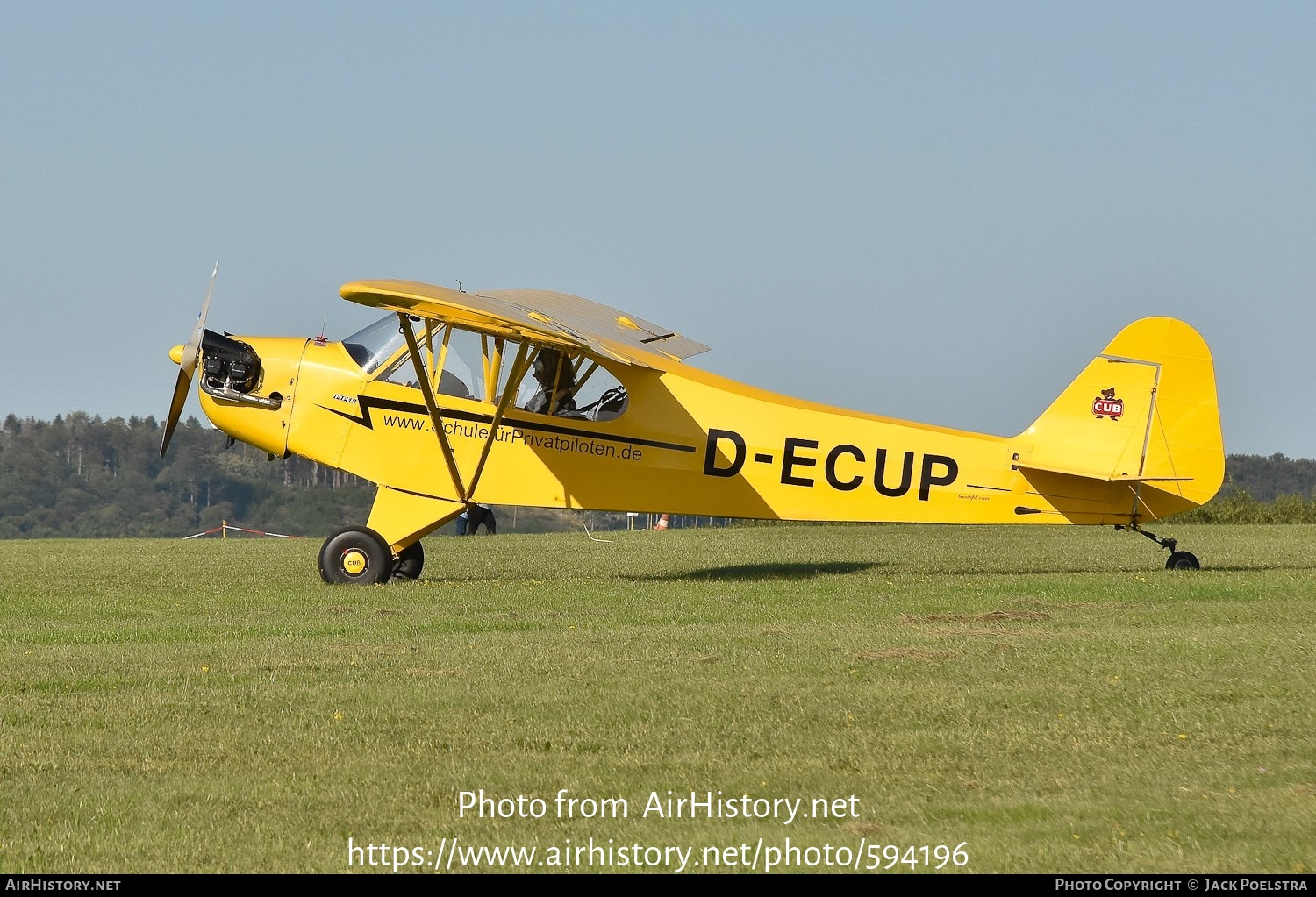 Aircraft Photo of D-ECUP | Piper J-3C-65 Cub | Schule für Privatpiloten | AirHistory.net #594196