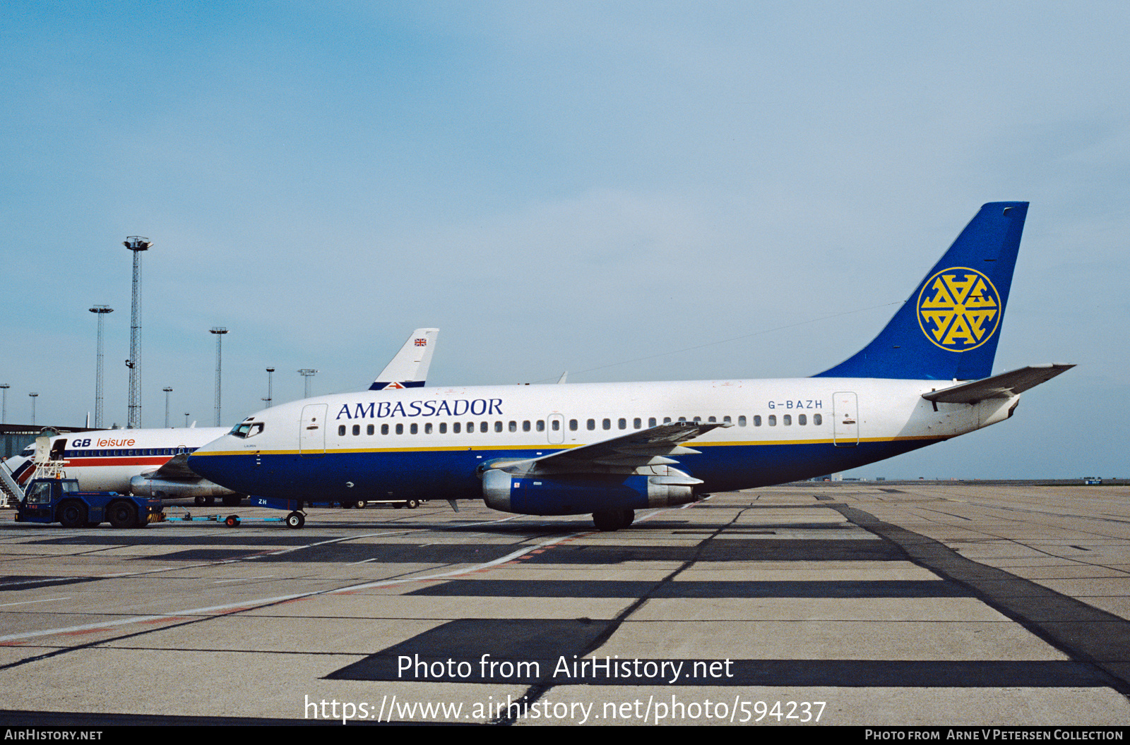 Aircraft Photo of G-BAZH | Boeing 737-204/Adv | Ambassador Airways | AirHistory.net #594237