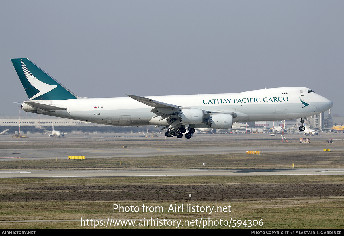 Aircraft Photo of B-LJD | Boeing 747-867F/SCD | Cathay Pacific Airways Cargo | AirHistory.net #594306