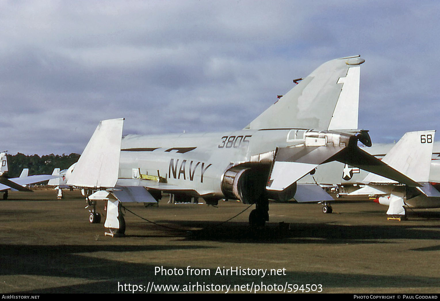 Aircraft Photo of 153805 / 3805 | McDonnell Douglas F-4J Phantom II | USA - Navy | AirHistory.net #594503