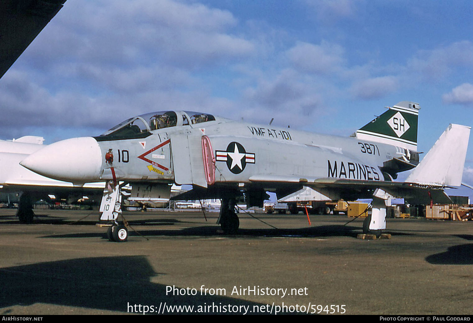 Aircraft Photo of 153871 / 3871 | McDonnell Douglas F-4J Phantom II | USA - Marines | AirHistory.net #594515