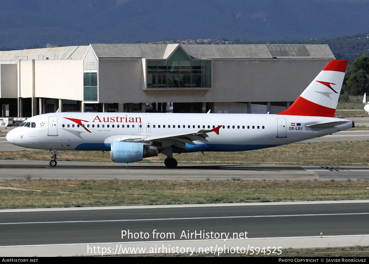 Aircraft Photo of OE-LBV | Airbus A320-214 | Austrian Airlines | AirHistory.net #594525