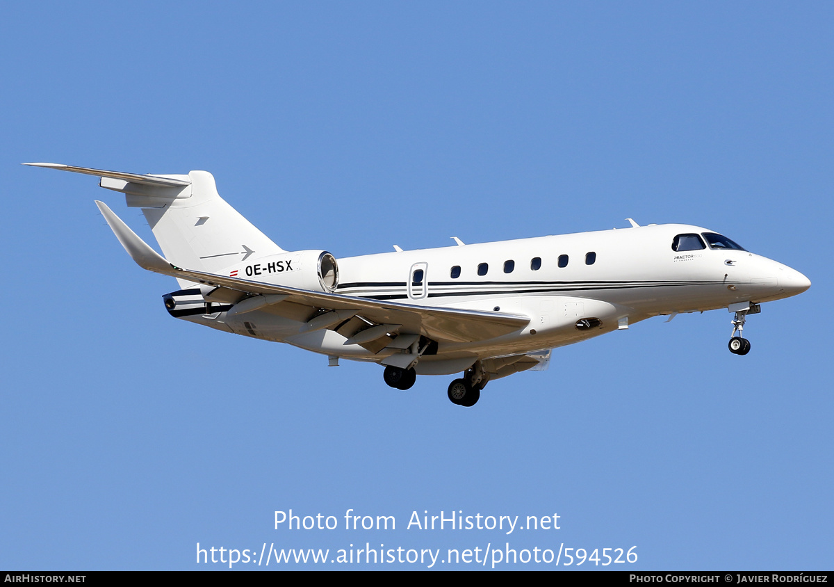 Aircraft Photo of OE-HSX | Embraer EMB-550 Praetor 600 | AirHistory.net #594526