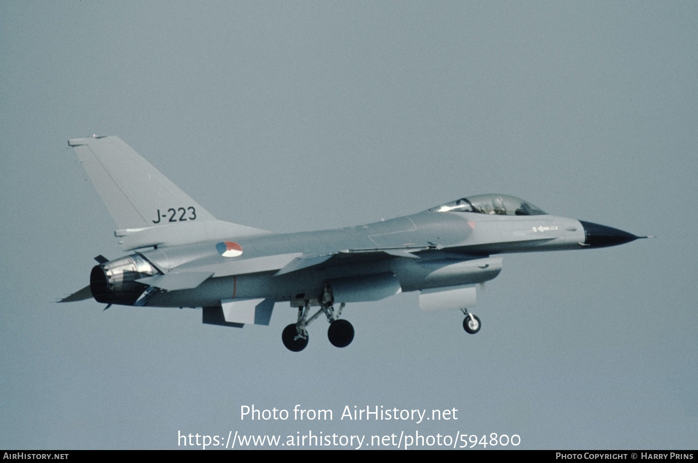 Aircraft Photo of J-223 | General Dynamics F-16A Fighting Falcon | Netherlands - Air Force | AirHistory.net #594800