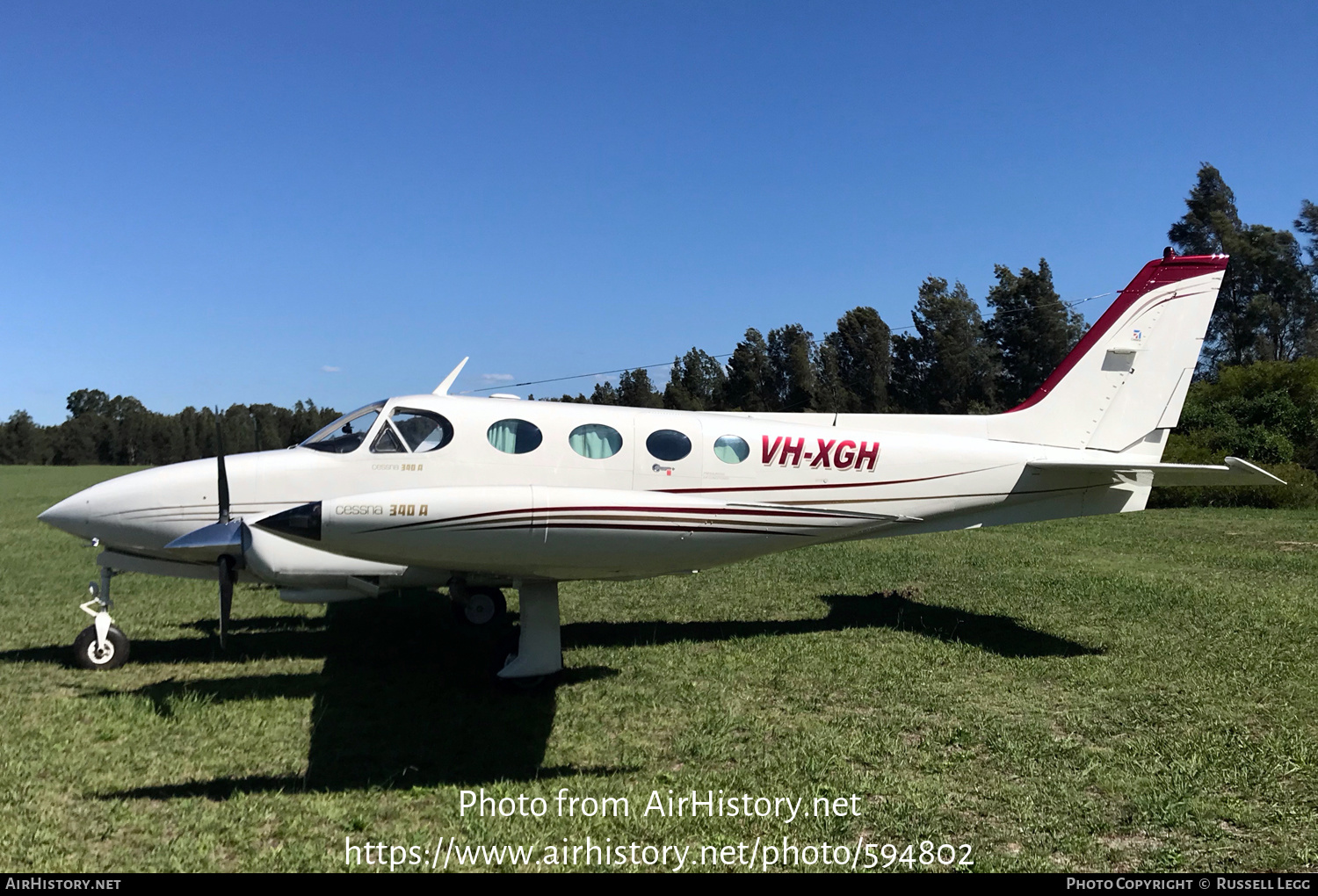 Aircraft Photo of VH-XGH | Cessna 340A | AirHistory.net #594802