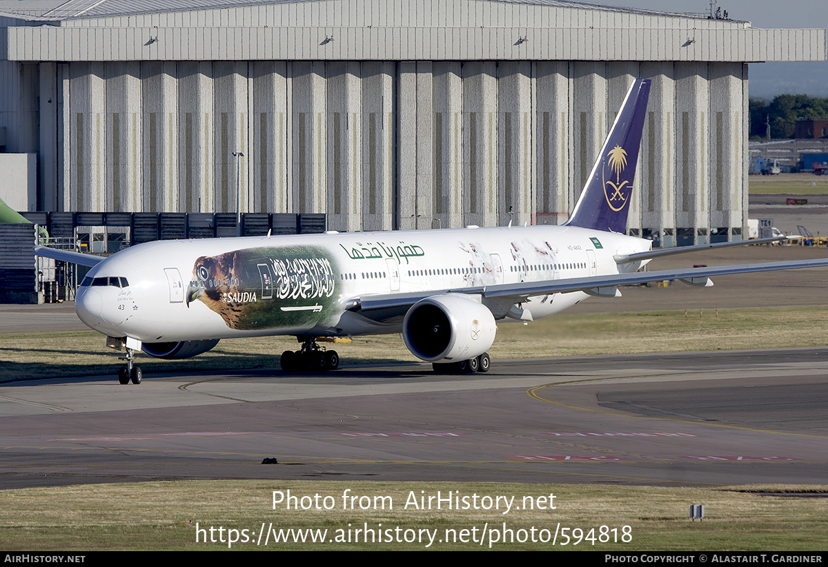 Aircraft Photo of HZ-AK43 | Boeing 777-368/ER | Saudia - Saudi Arabian Airlines | AirHistory.net #594818