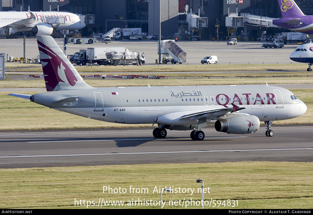 Aircraft Photo of A7-AAG | Airbus A320-232 | Qatar Airways | AirHistory.net #594831