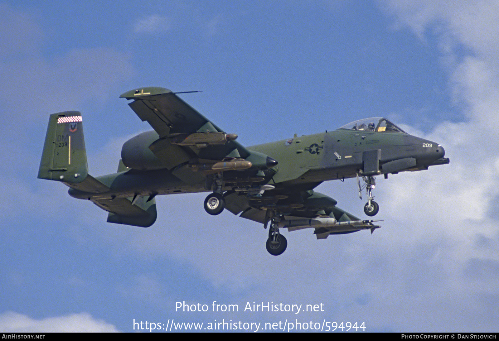 Aircraft Photo of 79-0209 / AF79-209 | Fairchild A-10A Thunderbolt II | USA - Air Force | AirHistory.net #594944