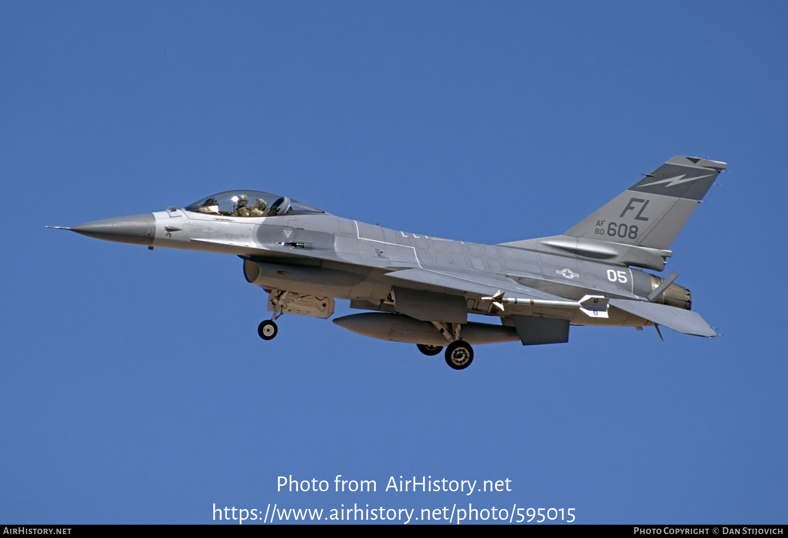 Aircraft Photo of 80-0608 / AF80-608 | General Dynamics F-16A/ADF Fighting Falcon | USA - Air Force | AirHistory.net #595015