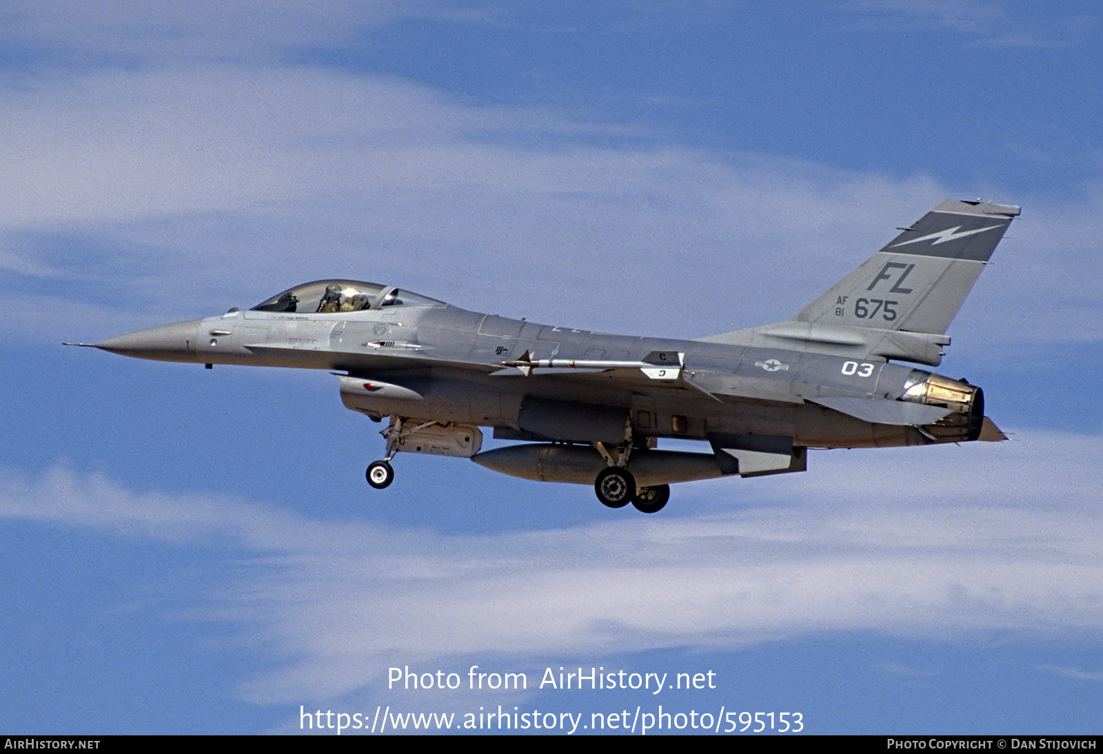 Aircraft Photo of 81-0675 / AF81-675 | General Dynamics F-16A/ADF Fighting Falcon | USA - Air Force | AirHistory.net #595153