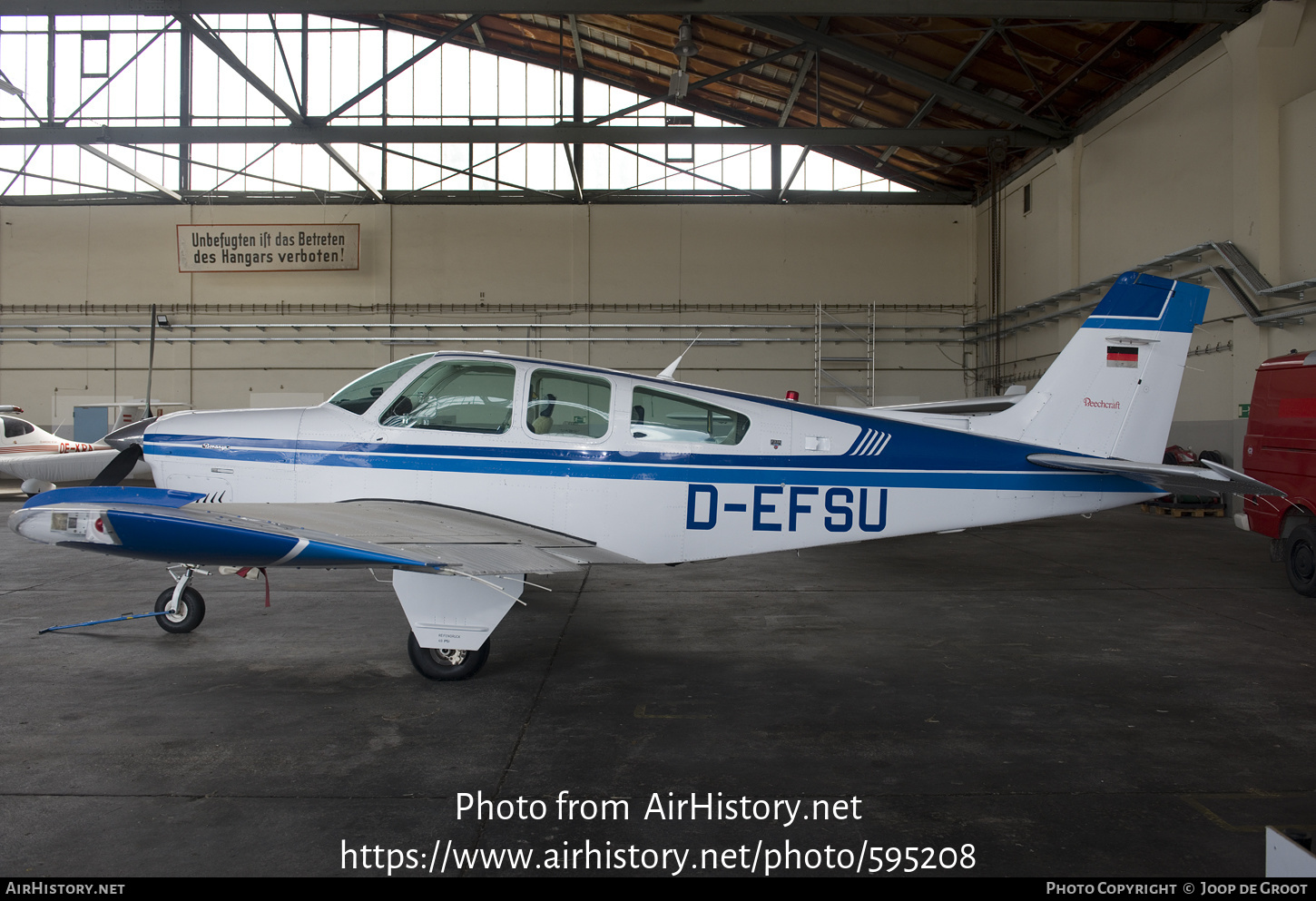 Aircraft Photo of D-EFSU | Beech F33A Bonanza | AirHistory.net #595208