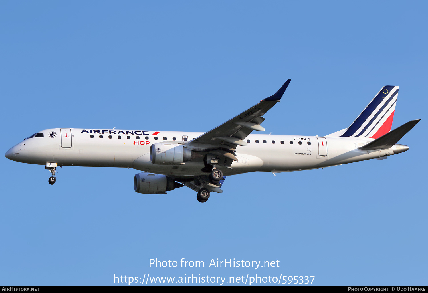 Aircraft Photo of F-HBLS | Embraer 190STD (ERJ-190-100STD) | Air France | AirHistory.net #595337