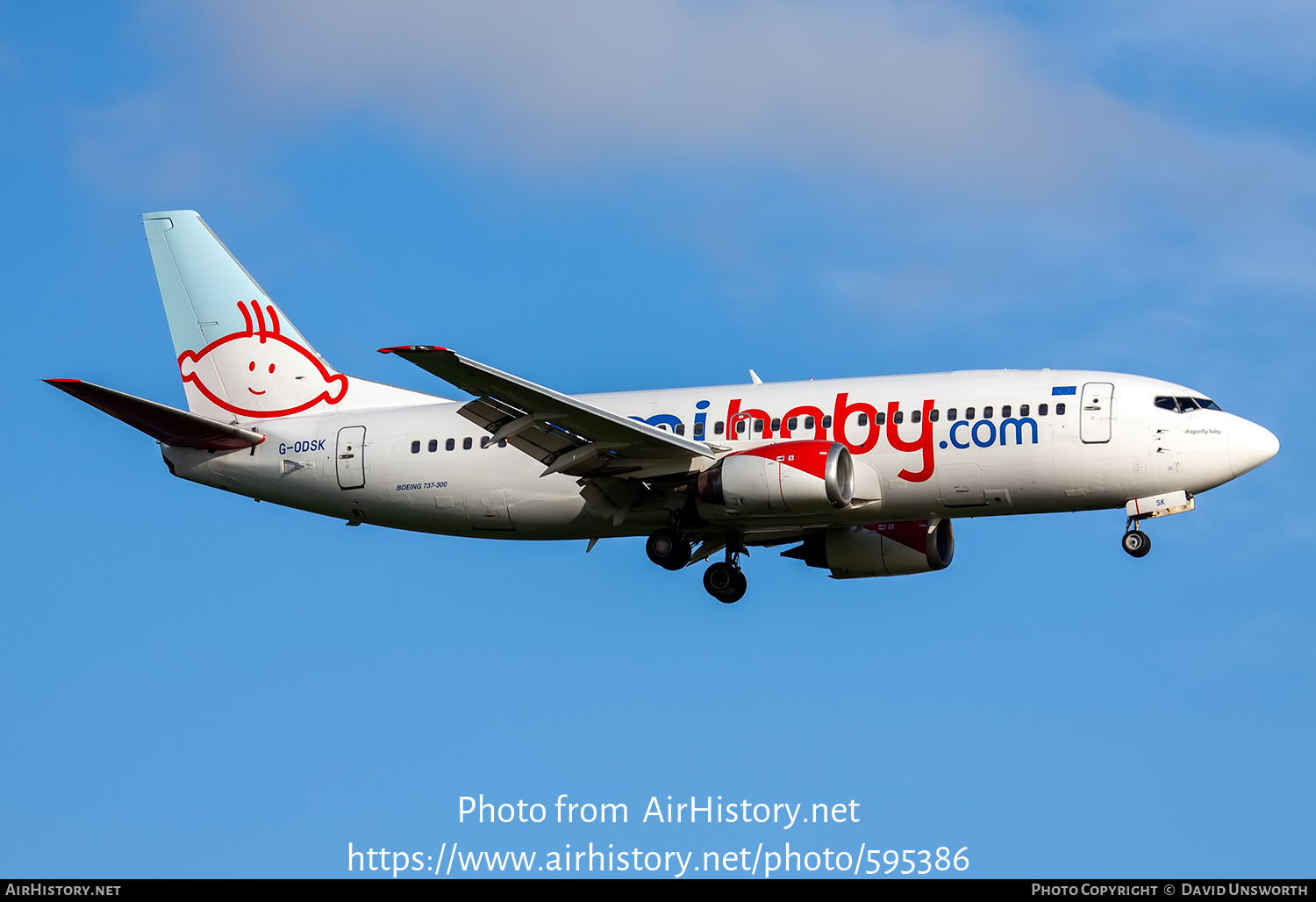 Aircraft Photo of G-ODSK | Boeing 737-37Q | Bmibaby | AirHistory.net #595386