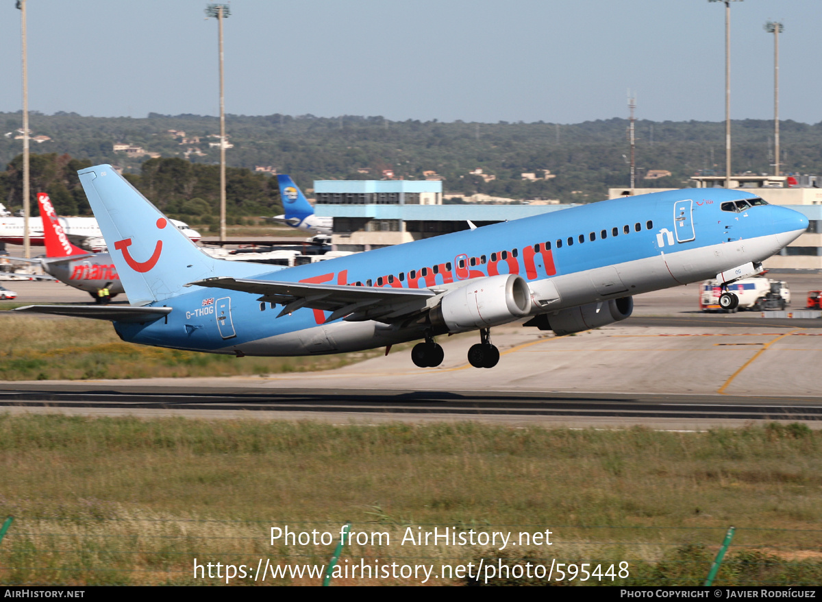 Aircraft Photo of G-THOG | Boeing 737-31S | Thomson Airways | AirHistory.net #595448