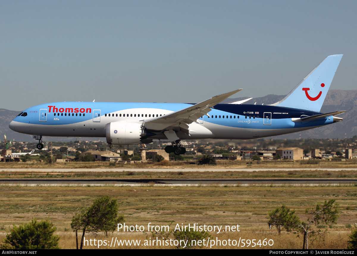 Aircraft Photo of G-TUIB | Boeing 787-8 Dreamliner | Thomson Airways | AirHistory.net #595460