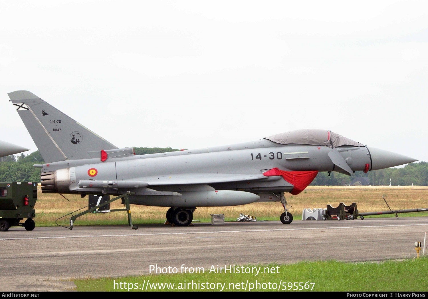 Aircraft Photo of C16-72 | Eurofighter EF-2000 Typhoon | Spain - Air Force | AirHistory.net #595567