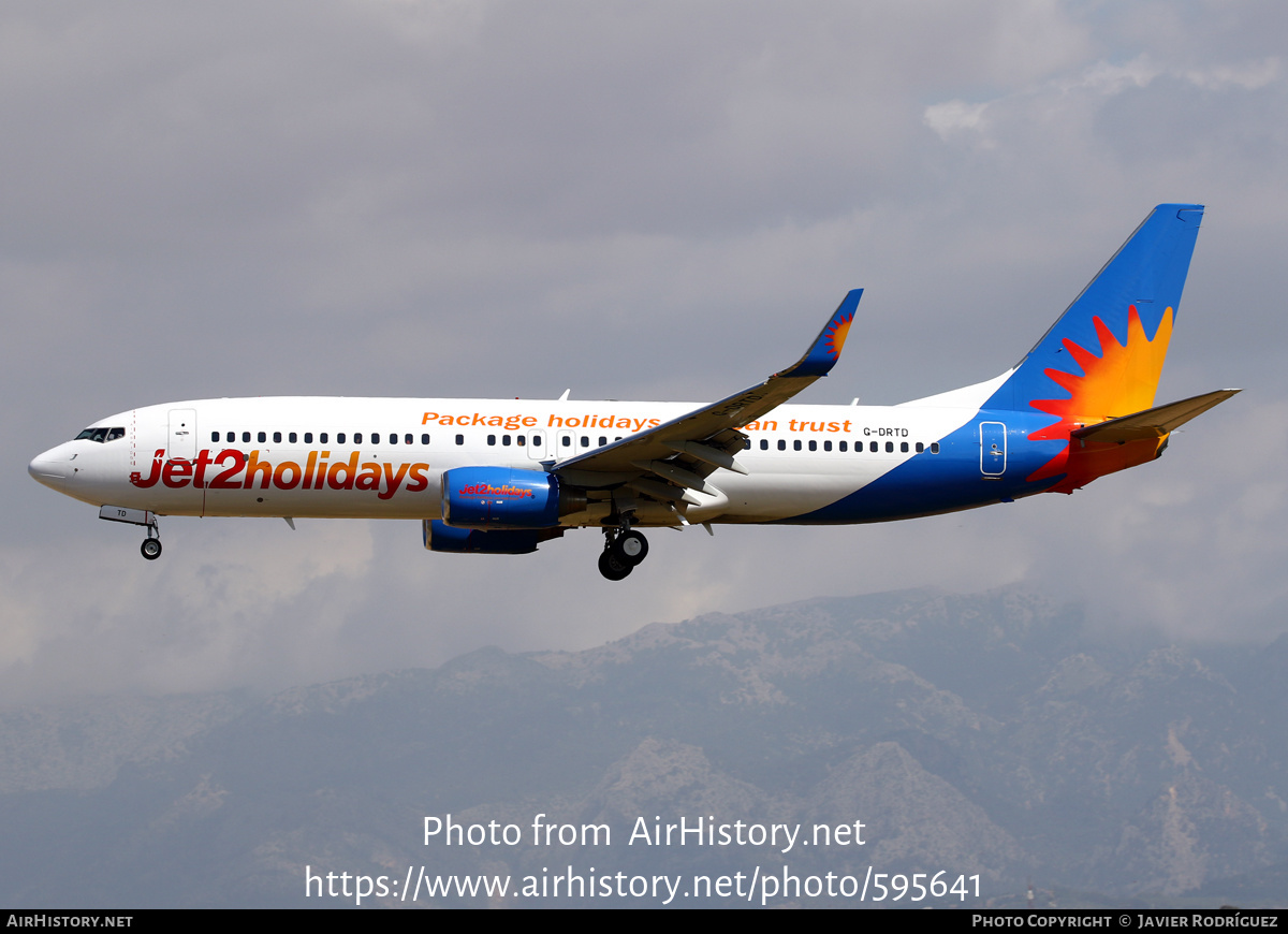 Aircraft Photo of G-DRTD | Boeing 737-808 | Jet2 Holidays | AirHistory.net #595641