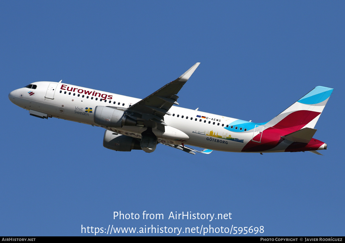 Aircraft Photo of D-AEWG | Airbus A320-214 | Eurowings | AirHistory.net #595698