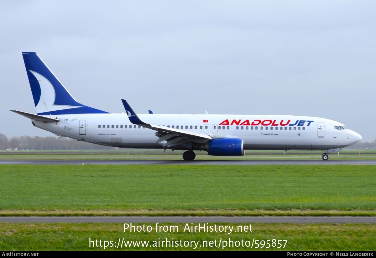 Aircraft Photo of TC-JFC | Boeing 737-8F2 | AnadoluJet | AirHistory.net #595857