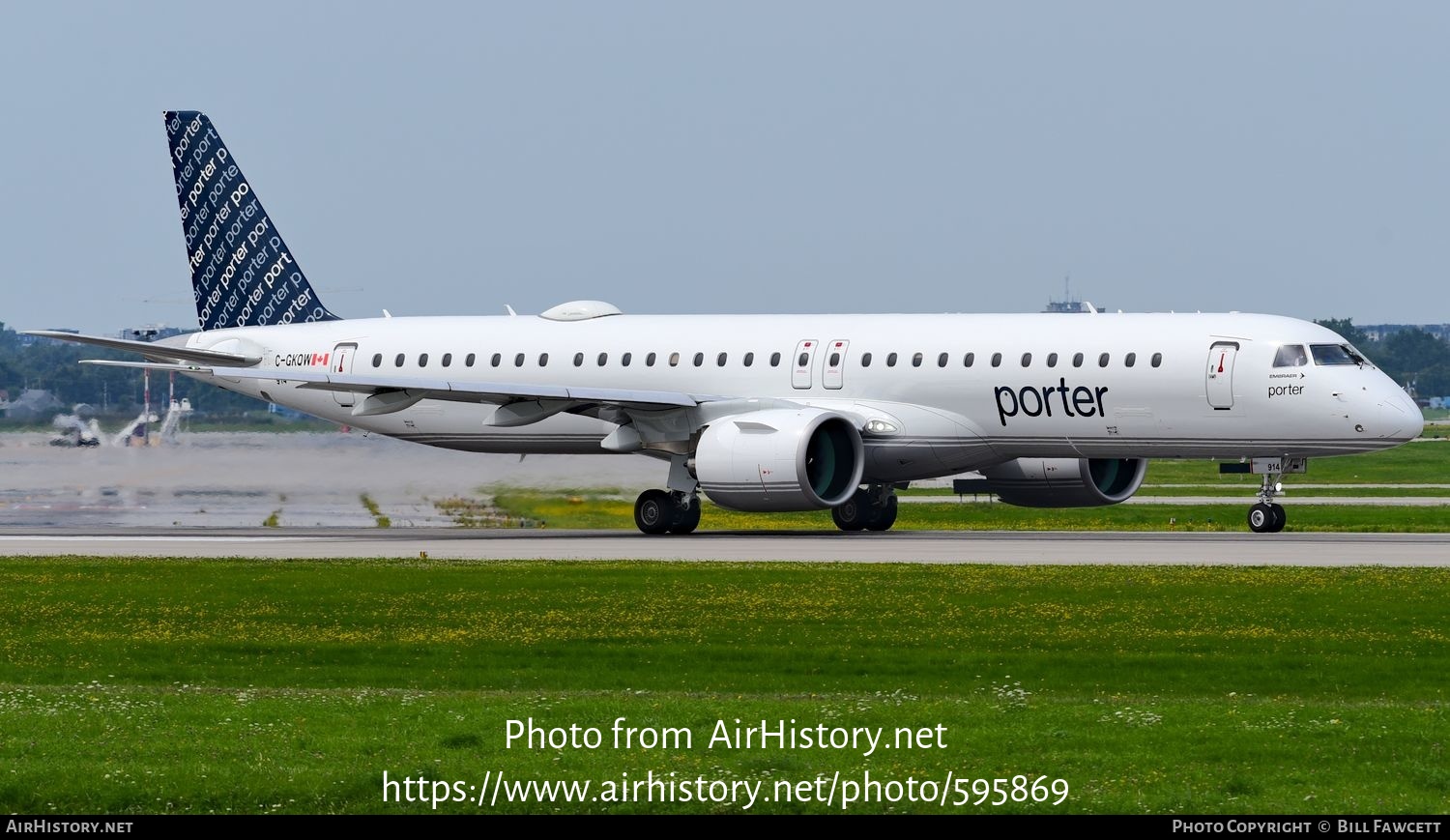 Aircraft Photo of C-GKQW | Embraer 195-E2 (ERJ-190-400) | Porter Airlines | AirHistory.net #595869