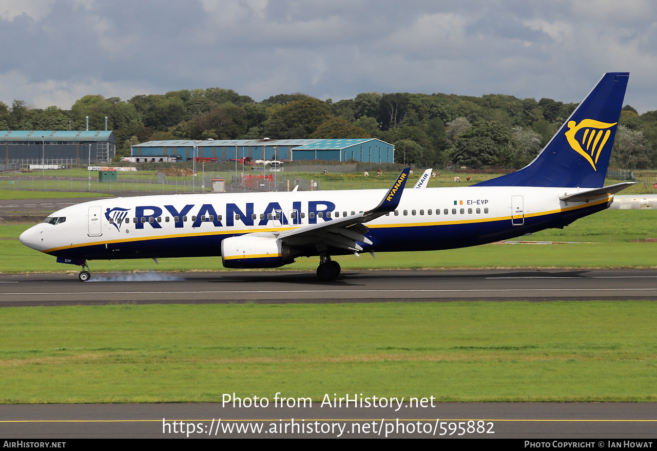 Aircraft Photo of EI-EVP | Boeing 737-8AS | Ryanair | AirHistory.net #595882