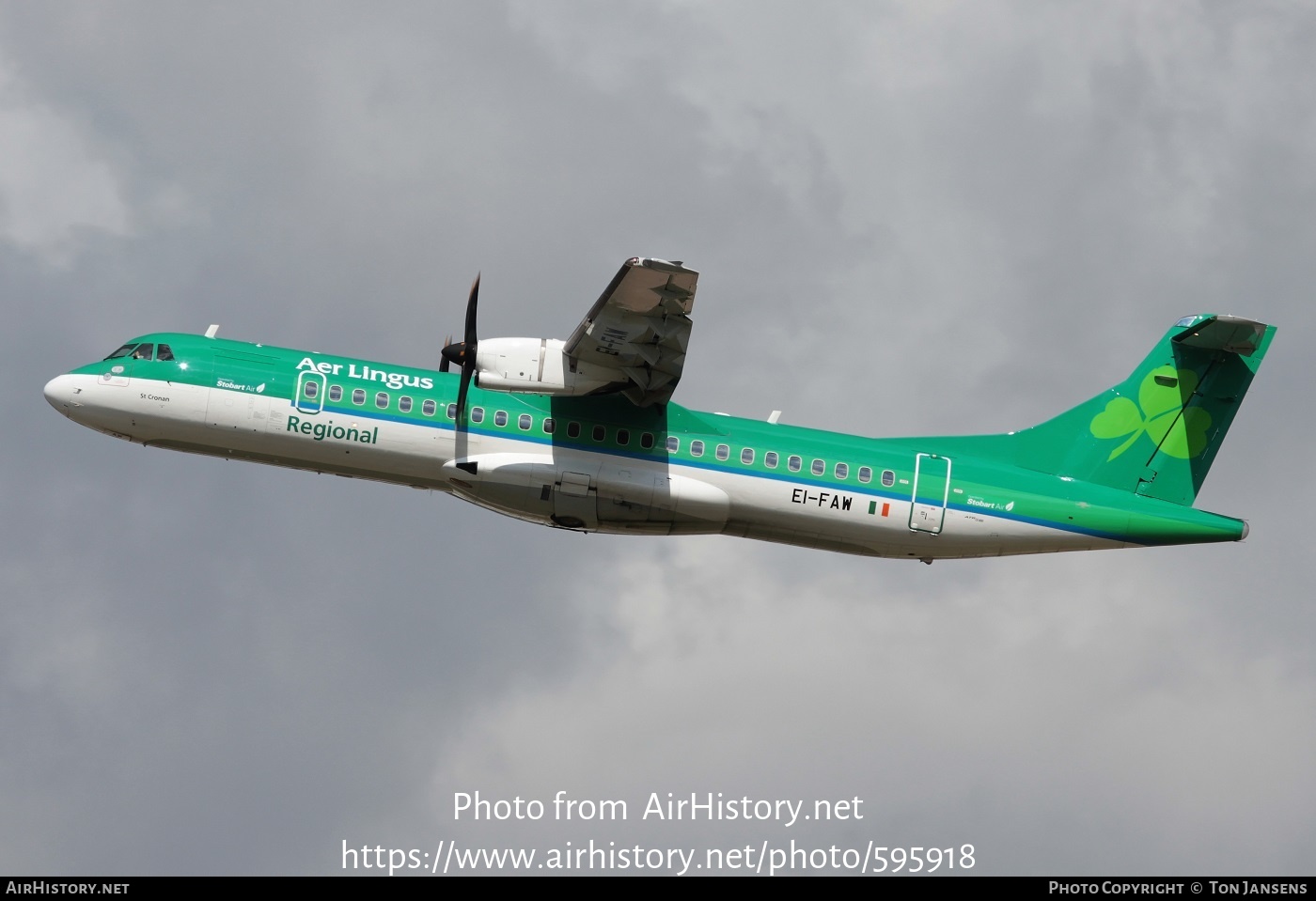 Aircraft Photo of EI-FAW | ATR ATR-72-600 (ATR-72-212A) | Aer Lingus Regional | AirHistory.net #595918